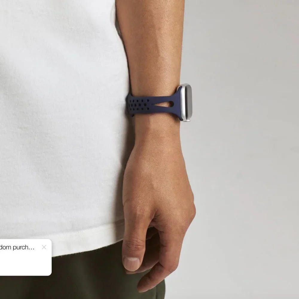 Apple Watch SLIM Silicone Band - NAVY BLUE - 38mm/40mm/41mm